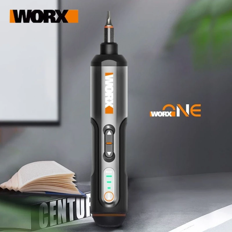 Destornillador Eléctrico Recargable WORX WX240, Juego de 24 Puntas, Mini Taladro, Herramienta Eléctrica para Reparaciones y Mantenimiento del Hogar