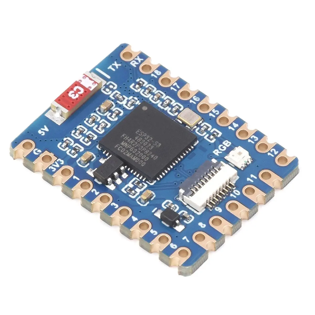 - Mini Development Board , -S3FH4R2 Dual-Core 240MHz,Optional USB Adapter,Compact IoT Microcontroller Module