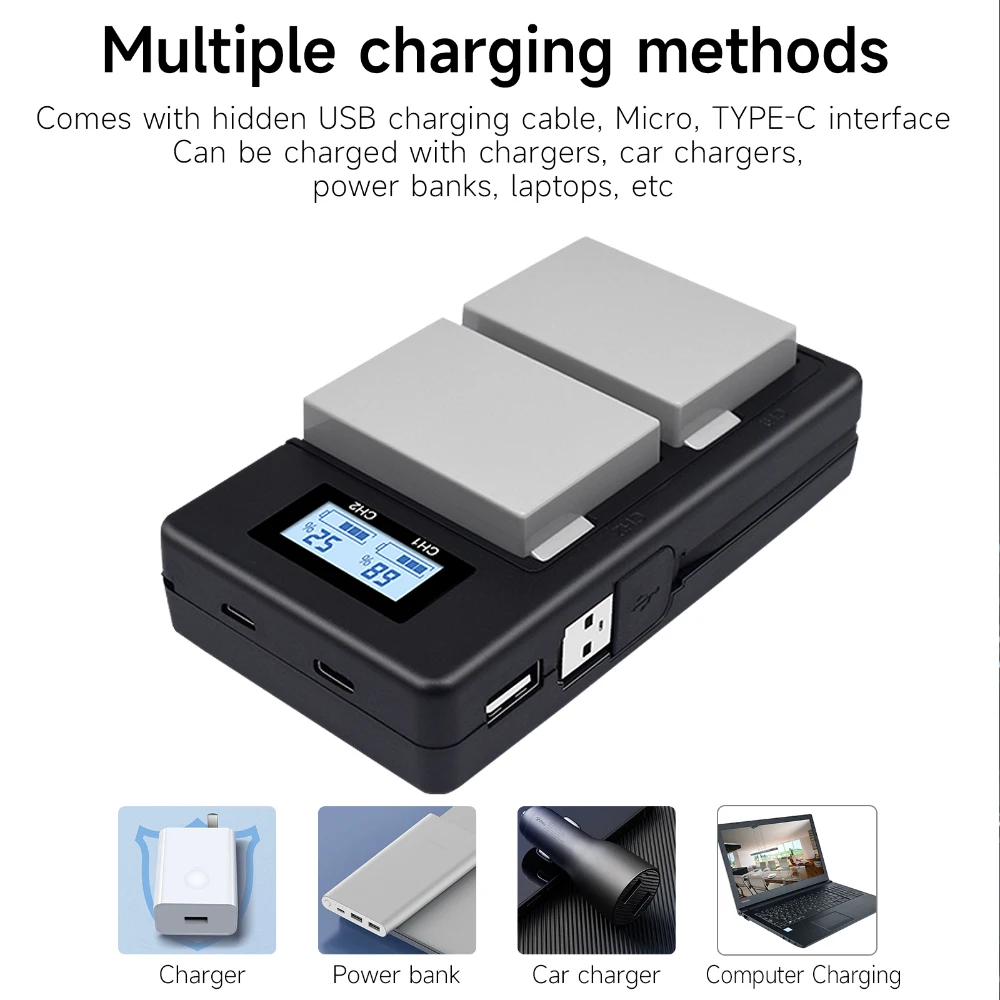 2000mAh LP-E8 LP E8 LPE8 แบตเตอรี่ชาร์จสําหรับ Canon EOS Rebel T3i T2i T4i T5i 600D 550D 650D 700D Kiss X5 X6 X7 กล้อง