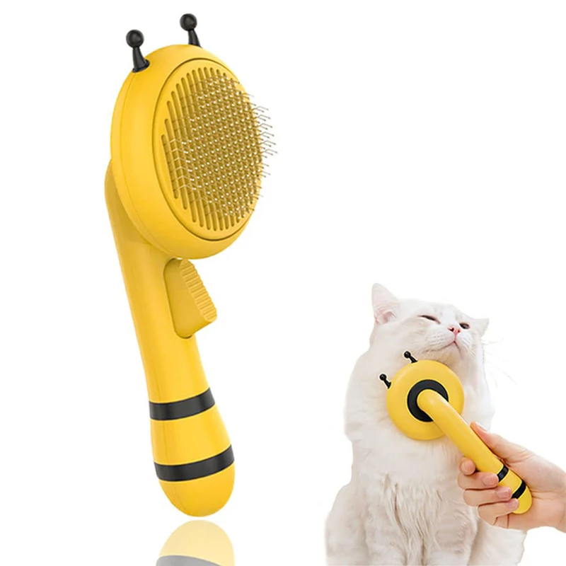 

Щетка для груминга домашних питомцев, расческа из нержавеющей стали для кошек, длинных шерстей, чистящий инструмент для собак и кошек, аксессуары