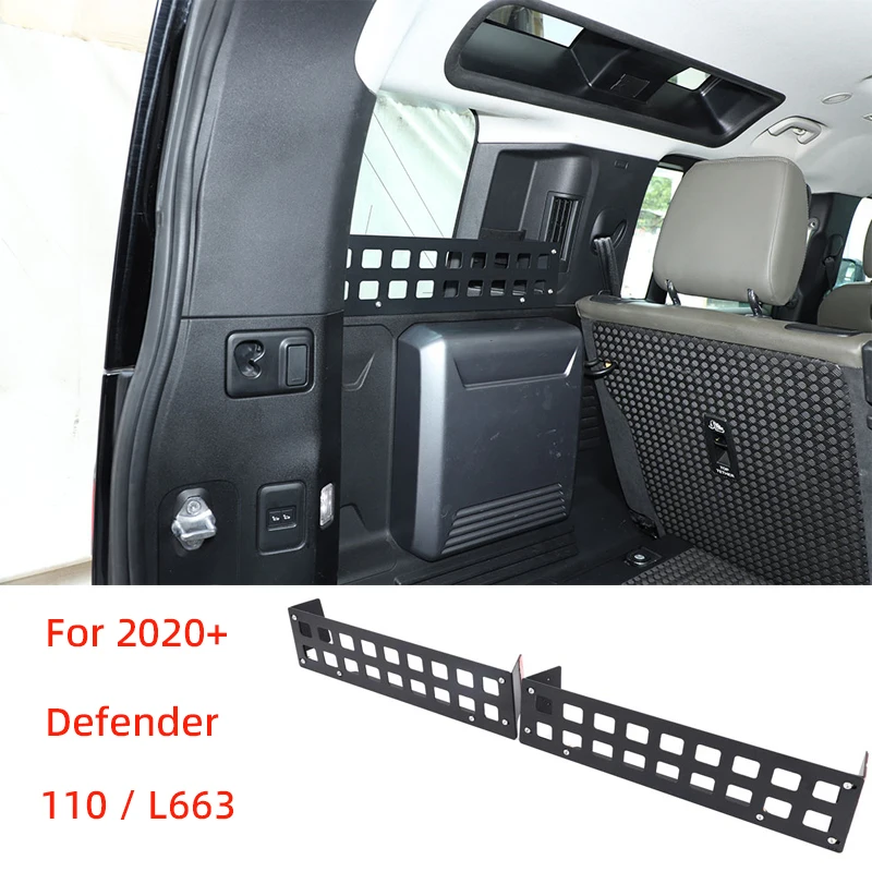 For 2020+ Land Rover Defender/110/ L663 trunk side window storage fence trunk storage baffle car organizer accessories
