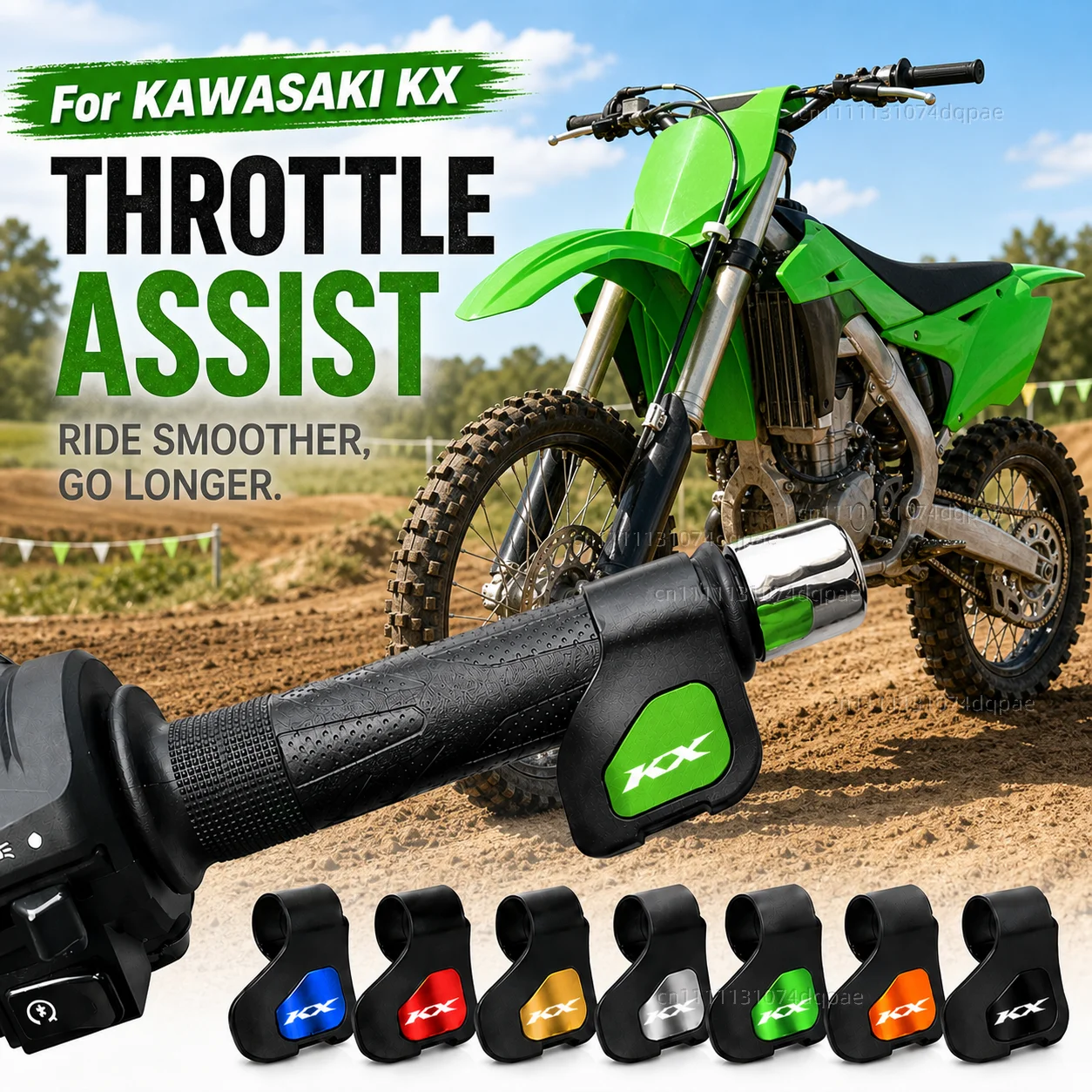 For Kawasaki KX65 KX80 KX85 KX125 KX250 KX250F KX450F Motorcycle Throttle Assistant Clip Labor Saver Acceleration Labor-saving