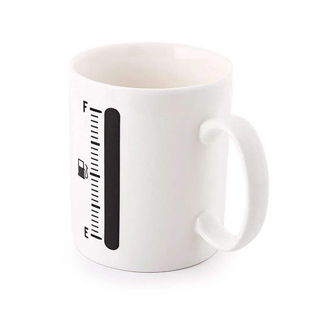 

Black Ceramic Heat Sensitive Color Changing Mug for Hot Tea Coffee Milk Suitable for Home Office Cafes Hotels Cup
