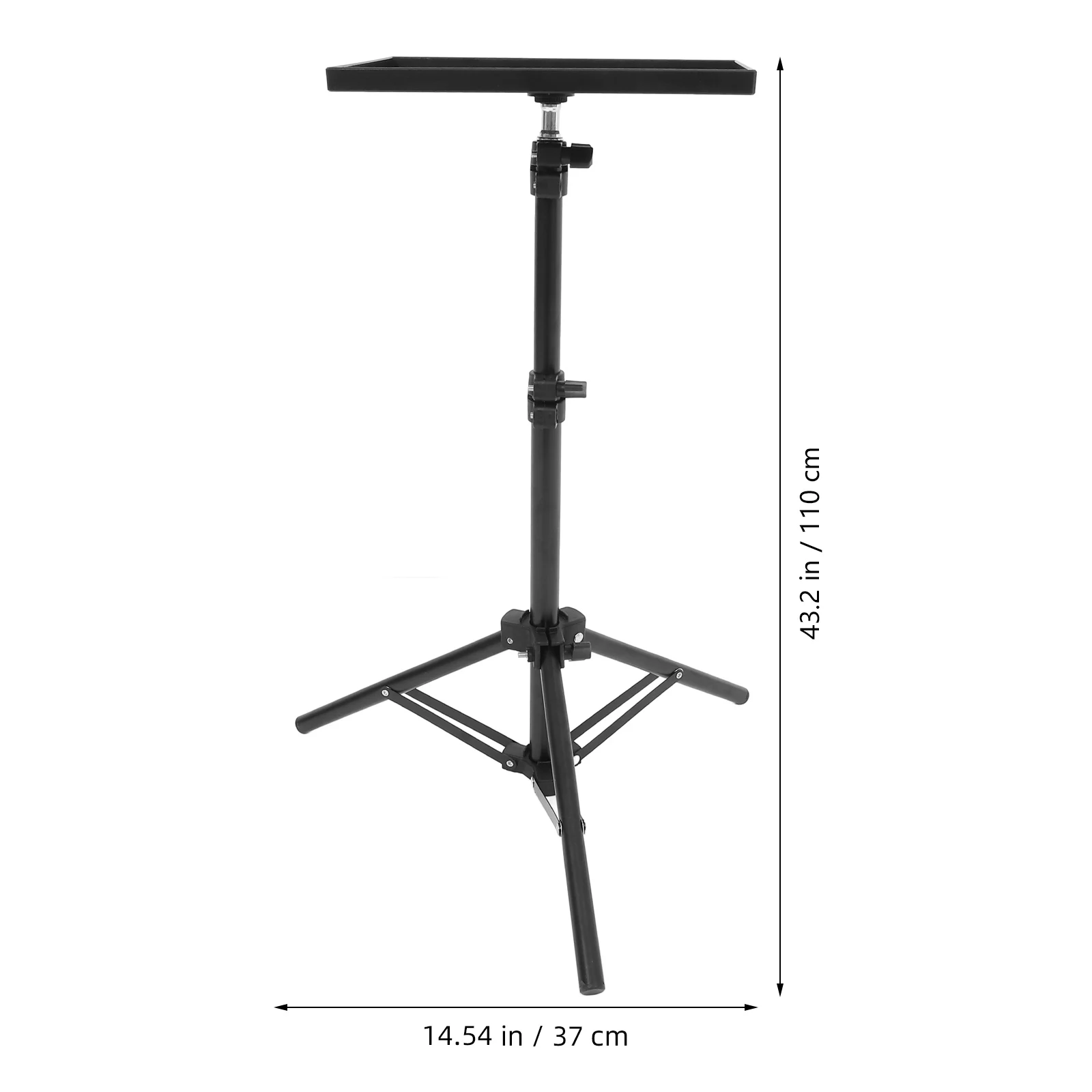 Universal Projector Tripod Stand Adjustable Height Tabletop Floor Projector Stand Bracket Camera Laptop Platform Holder