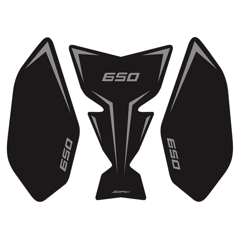 For Kawasaki Ninja Z 650 Z650 NINJA650 2017-2024 2023 Motorcycle Tank Clear Pad Knee Grip Decals Transparent Leather Stickers