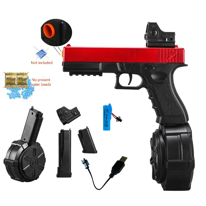 2025 novo g17 manual e elétrico tudo-em-um arma de brinquedo pode lançar bola de gel 7-8mm menino brinquedo presente jogo mesmo modelo de venda quente brinquedo