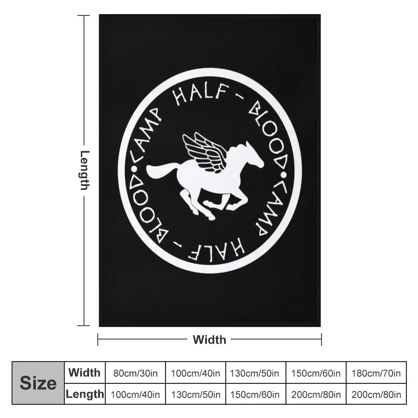 Camp Half Blood - Cool Gift For Mom, Dad and Siblings Throw Blanket Baby Softest Cute Custom Decorative Sofas Blankets