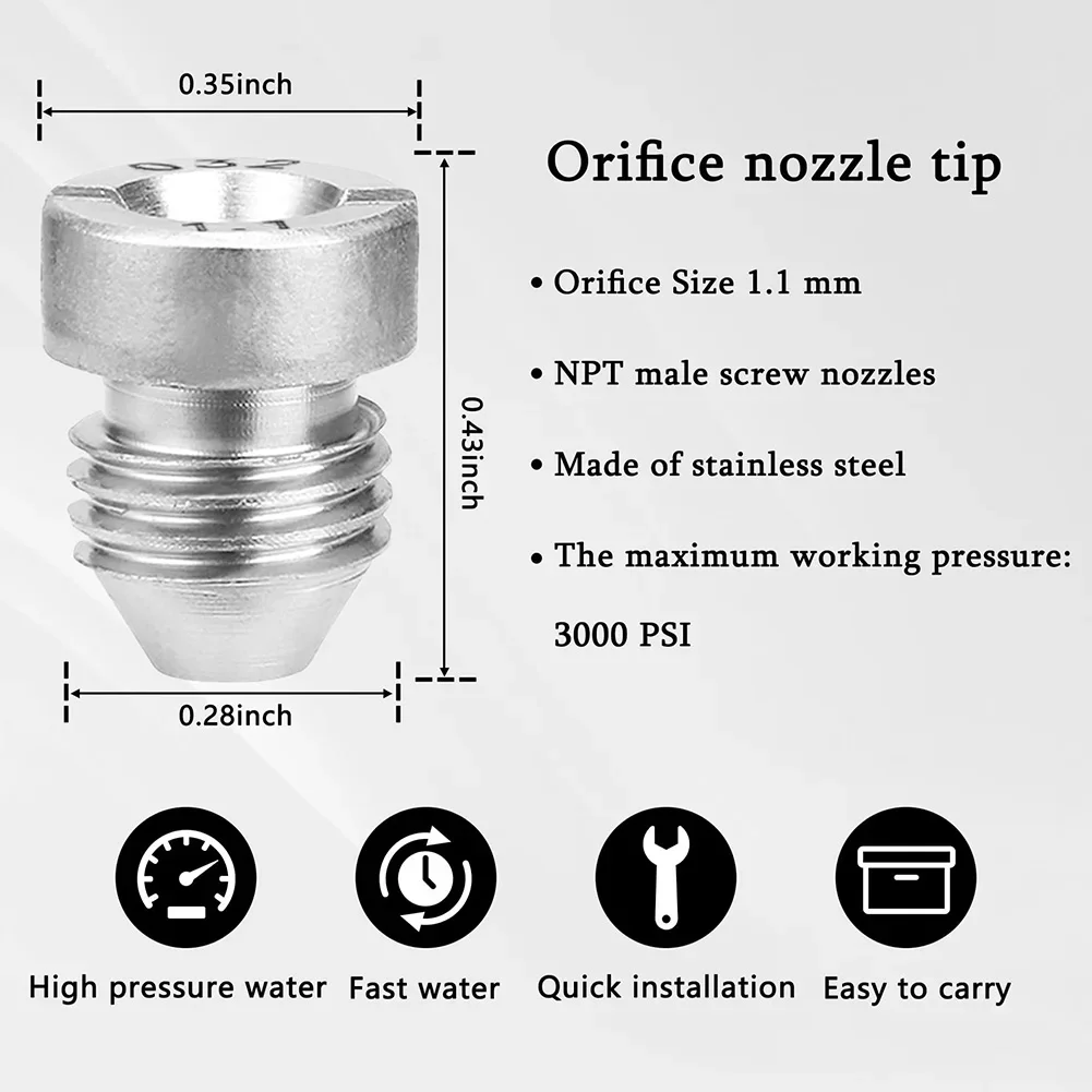 

High Pressure Foam Pot Orifice Nozzle And Foam Maker Kit For Efficient 3000PSI Stainless Steel For Maximum Cleaning Power