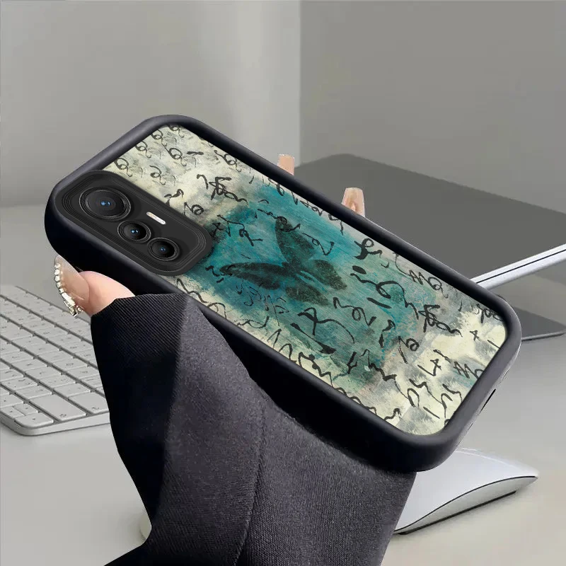 Mi12 Butterfly Silicone Phone Case On For Xiaomi Mi 12 12X 12S 12T Lite Pro 4G 5G Len Protect Cover MI12X MI12S MI12 T MI 12PRO