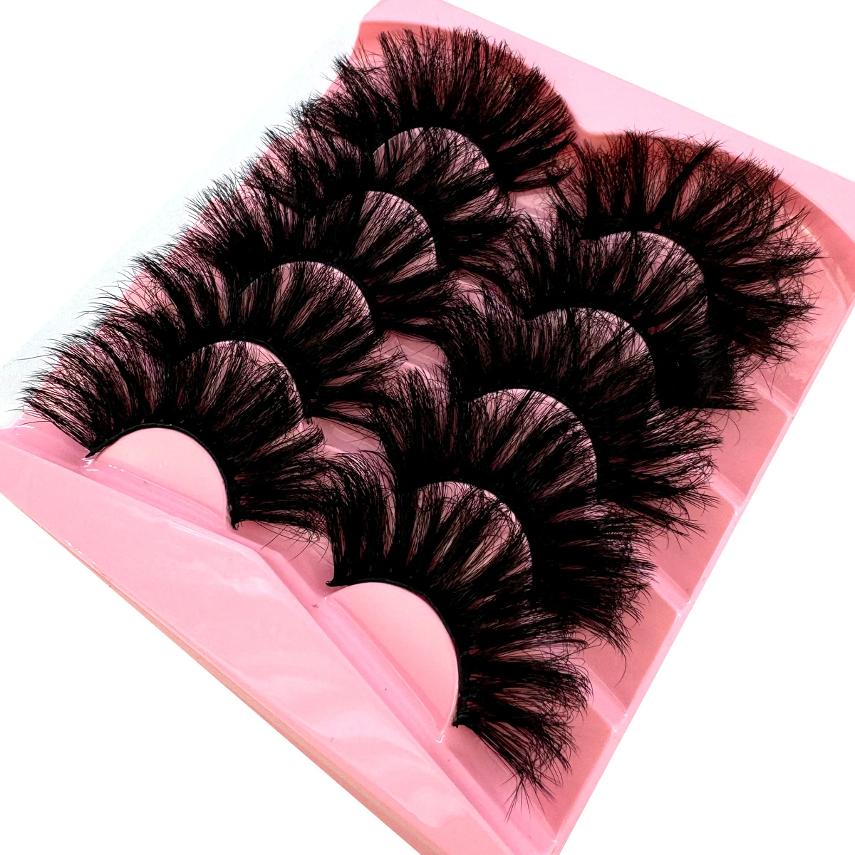 HBZGTLAD Flauschige Lange Wimpern 3D Faux Mink Wimpern Natürliche Falsche Wimpern Dramatische Weiche Volumenwimpern Wimpernverlängerung Make-up – Detail 26