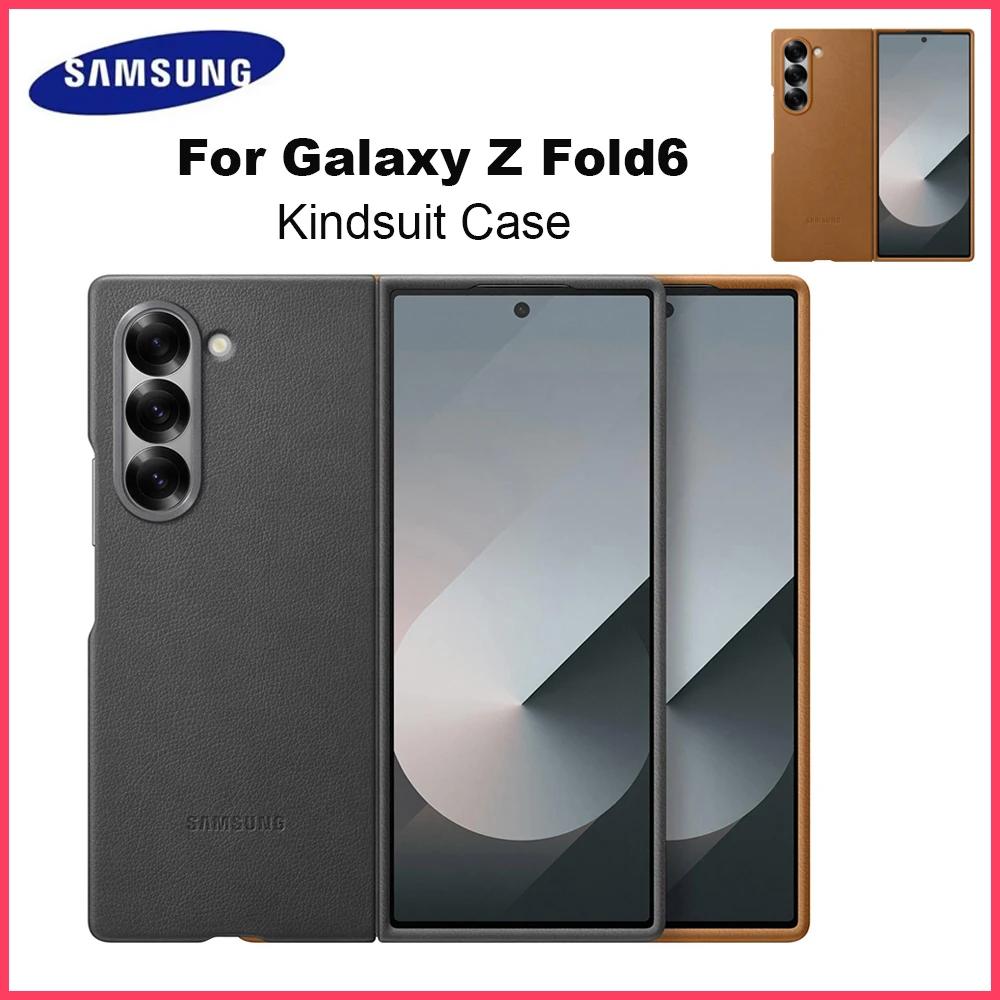 Original Samsung Galaxy Z Fold6 Kindsuit Case  For Galaxy Z Fold6 leather Cover EF-VF956