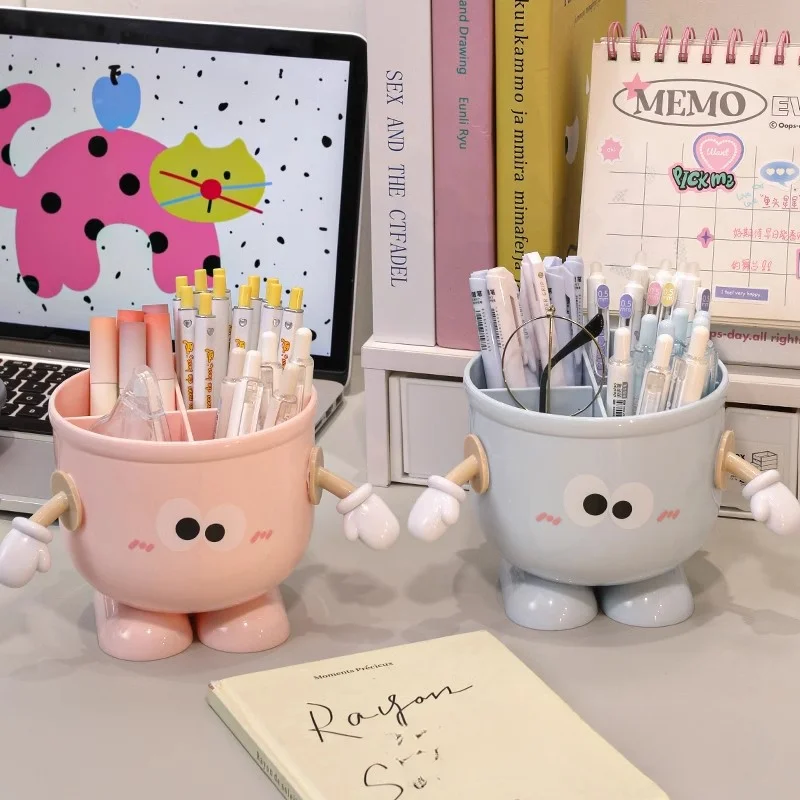 

Cute Pencil Holder for Student Desks Multi-Functional Office Storage Rack Large-Capacity Stationery Organizer for Student Desks