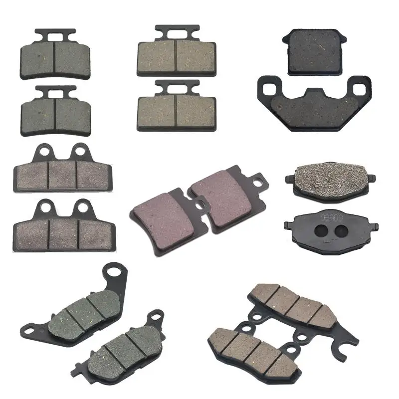 1 Pair Heat Dissipating Motorcycle Brake Pads 50cc-250cc Hydraulic Parts for Scooter Front Rear Long Trip Use