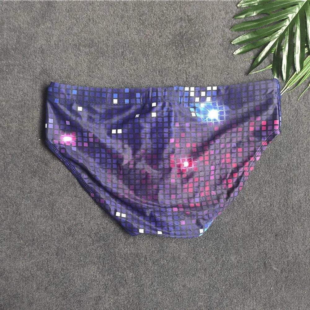 New Hot Sexy Mens Swimsuit Printed Briefs Push-Up Swimwear Sexy Swimming Bikini Shorts Men Surf Board Beach Surfing Swim Trunks gallery 5
