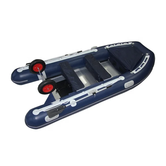 Heat Sale 12ft 380cm Aluminum Floor PVC Inflatable Zodiac Rubber Boats for Sale