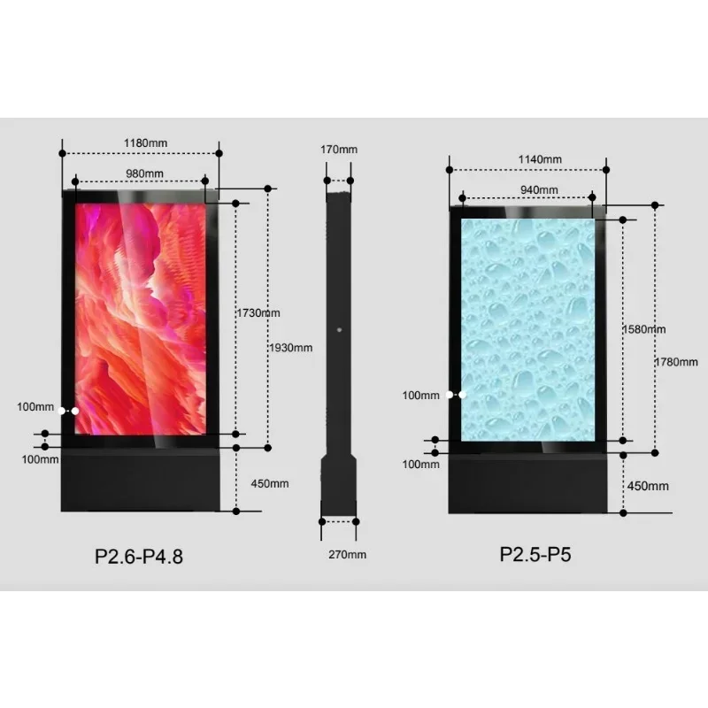 Store Station P3 P4 P5 Led Outdoor Screen Poster Display Digit Indoor Signag Digital Signage And Displays