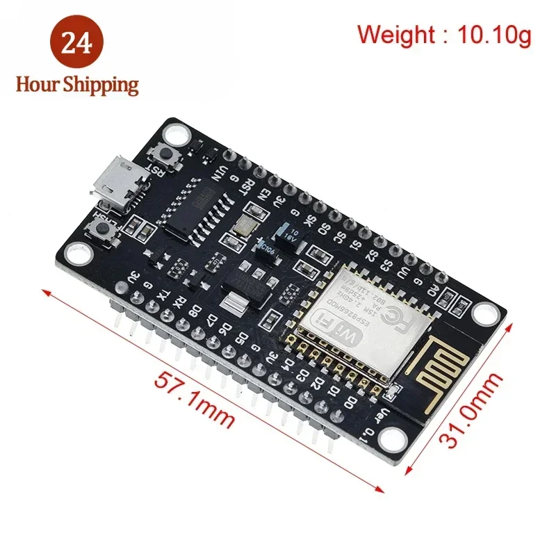 NodeMcu Node MCU Base ESP8266 ESP-12E Testing DIY Breadboard Basics Tester Suitable For NodeMcu V3 For Arduino IDE