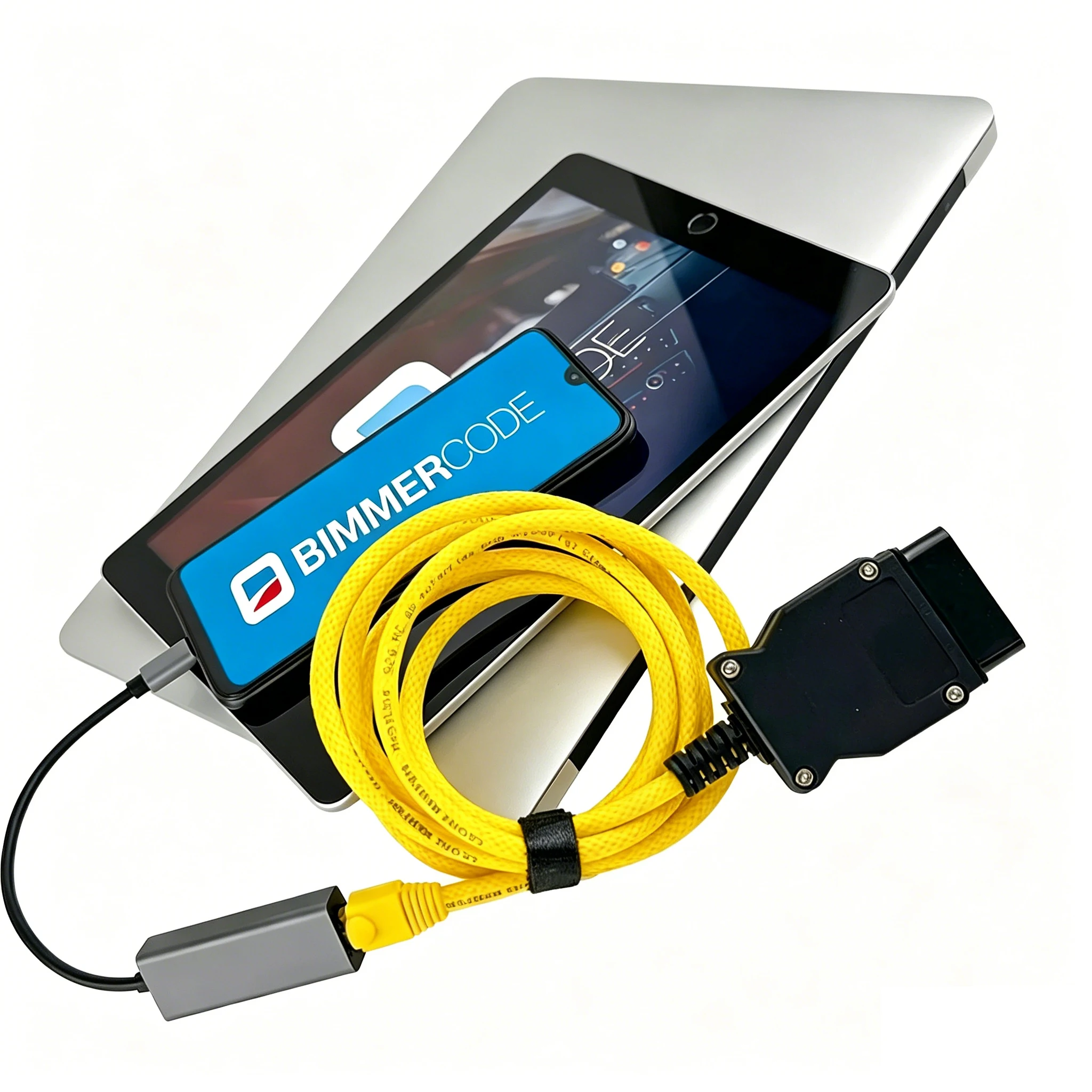 Zyxo® ENET Cable OBD2 Ethernet RJ45 Adapter for BMW F Series Coding Programming Diagnostic Interface ISTA E-SYS OBDII Tool - view 6