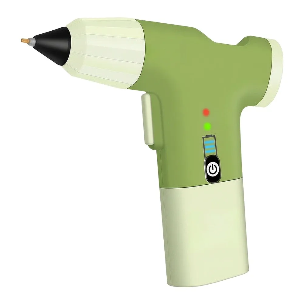 Cordless Hot Glue With Fine Copper Nozzle - Perfect For Crafts & Repairs Detailed Crafting Projects And Quick Fixes