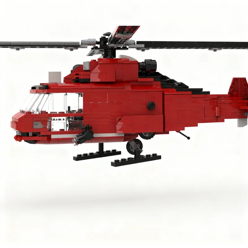 157개 MOC 시티 공항 접이식 착륙 장비 브릭디자이너 모델 블록 건설 크리스마스 선물 장난감 아이디어