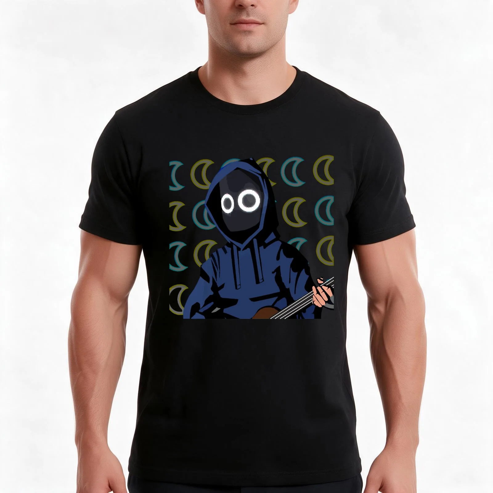 Boy With Cat—boywithuke T-Shirt, Summer Casual Cotton Tee, Oversized Streetwear Tops, Vintage Graphic Print, Unisex Men Women