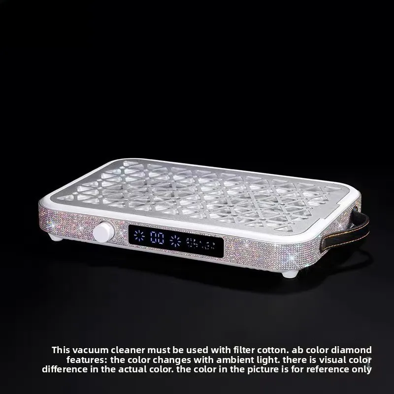 

Ультратонкий бесшумный пылесос с двойной турбиной и высокой мощностью всасывания, фильтр для удаления пыли от маникюра, с алмазным напылением.