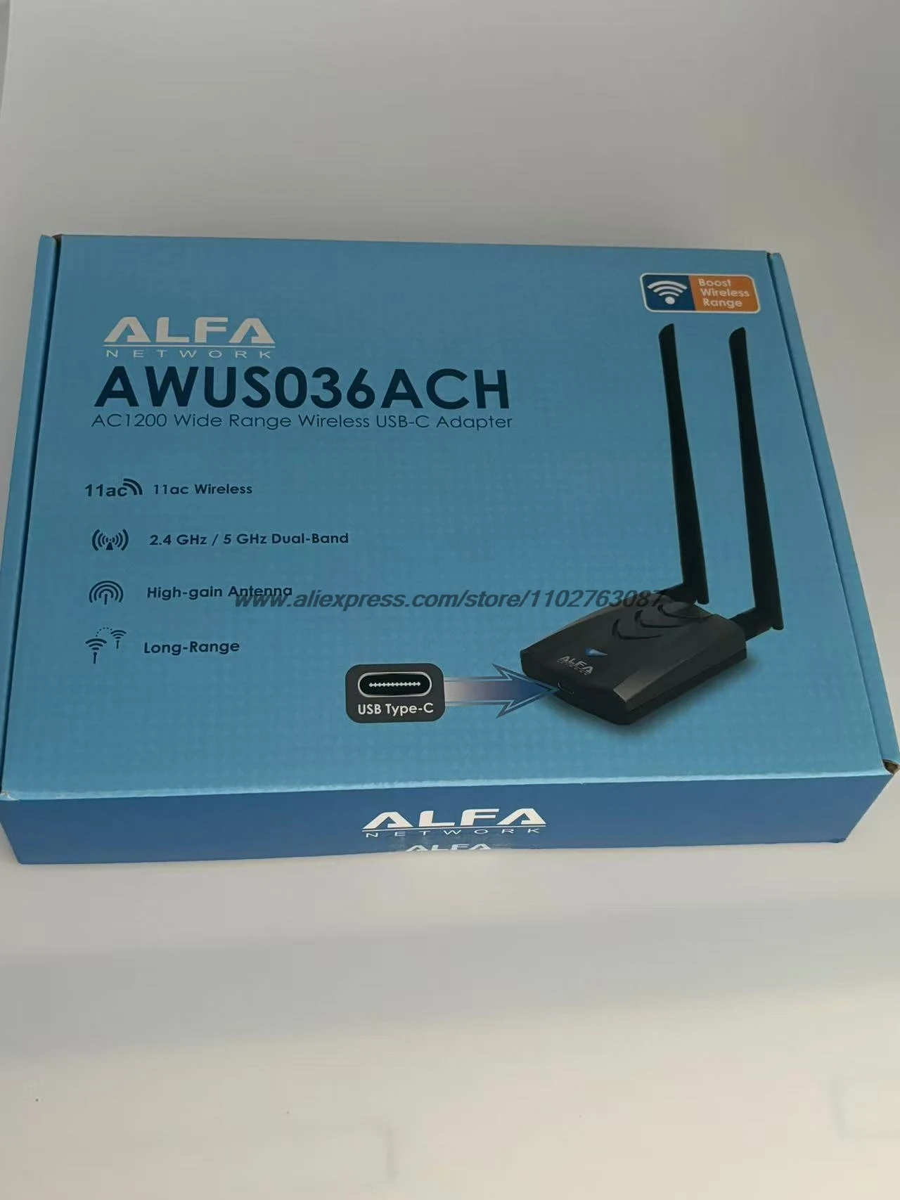 即決 送料無料 匿名配送】ALFA NETWORK ALFA AWUS036ACH V2 a/b/g/n/ac 
