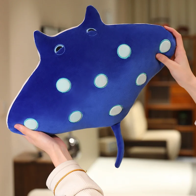 28cm Lustige Teufelsrochen-Plüschtiere Kawaii Teufelsrochen Fliegender Fisch im Wasser Puppe Weiches Stofftier Kinderspielzeug Geburtstagsgeschenke