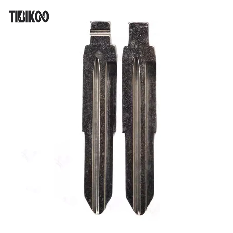 10PCS Key Blade Middle Groove NO.199 for Isuzu Double Left Side  Modified Folding Flip Remote key Blades