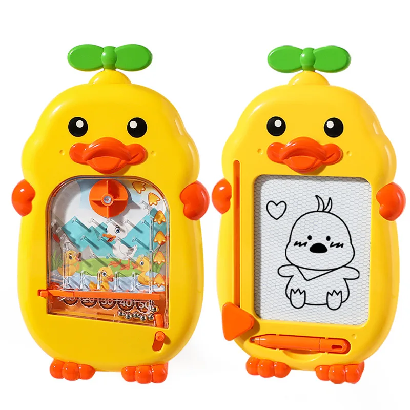 Nuovo tavolo da disegno magnetico per bambini Duckling Doodle tavolo da disegno 2 In 1 flipper macchina da gioco giocattoli per la prima educazione miglior regalo