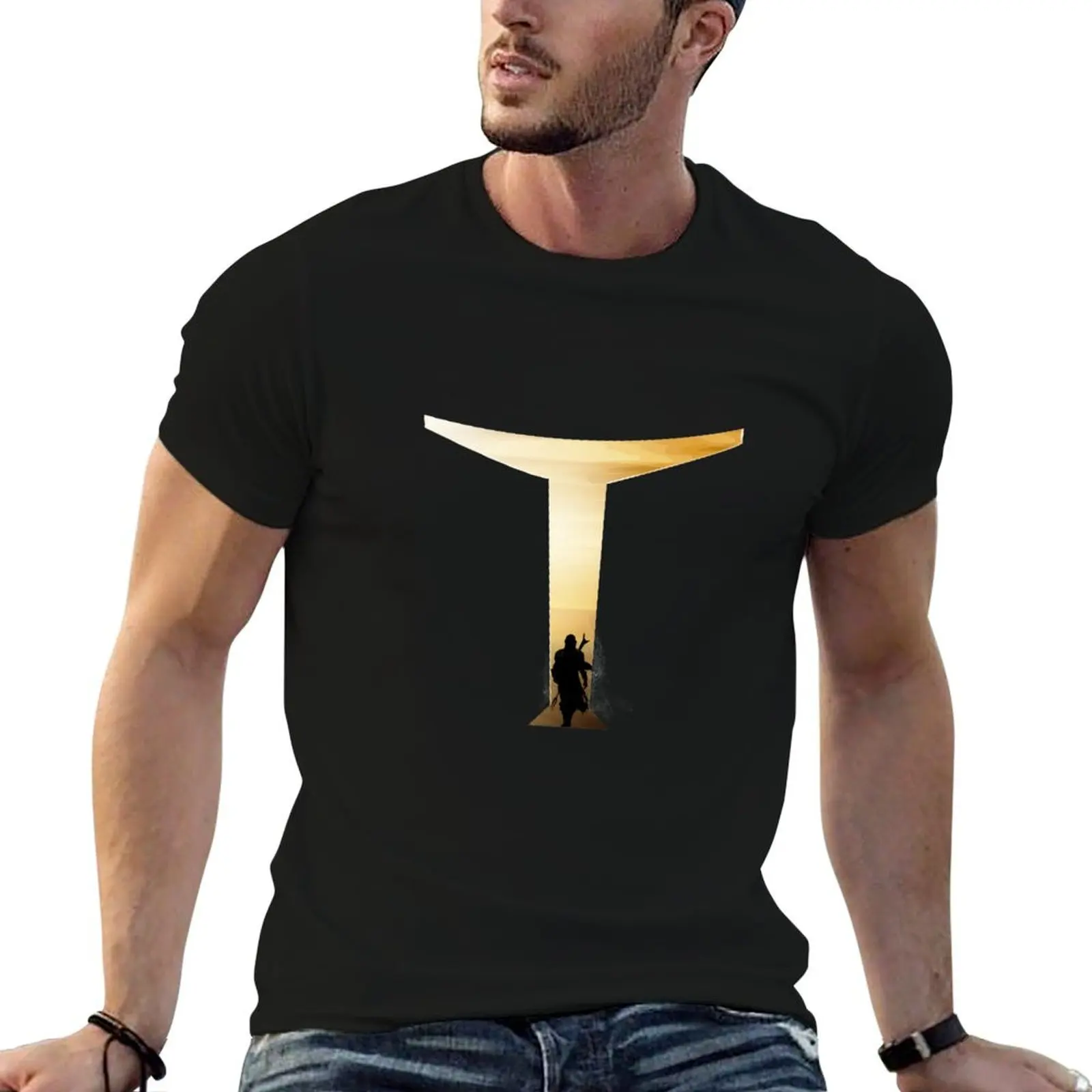 

This is the way T-Shirt t shirt custom print black cotton t-shirt plain for man package T-Shirt