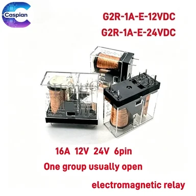 G2R-1A-E 16A Power Relay, 12V/24V DC Coil, 6-Pin, 5-10Pcs, Original New