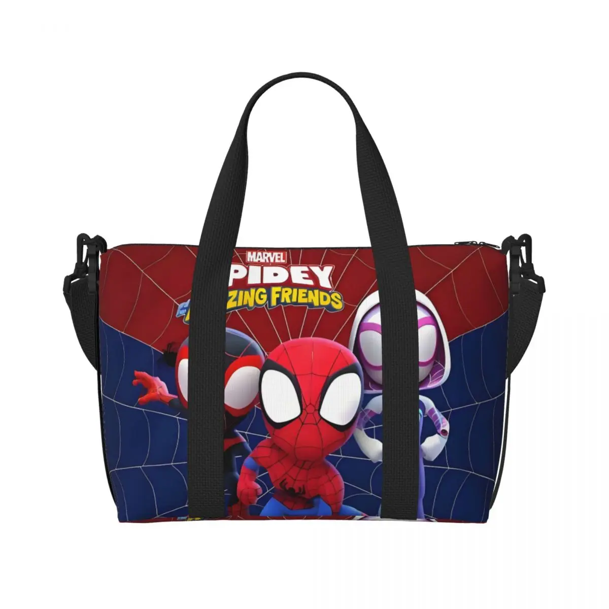 

Custom Marvel Hero Spider Man Comic Beach Tote Bag Women Extra Large Gym Carry On Cartoon Cute Travel Shopping Bags