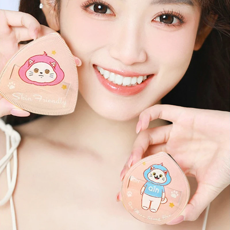 Cartoon Cat Makeup Sponge Puff Roundness Soft Elastic Cotton Face Base Make Up Puff Washable Triangle Cosmetic Puff Beauty Tool