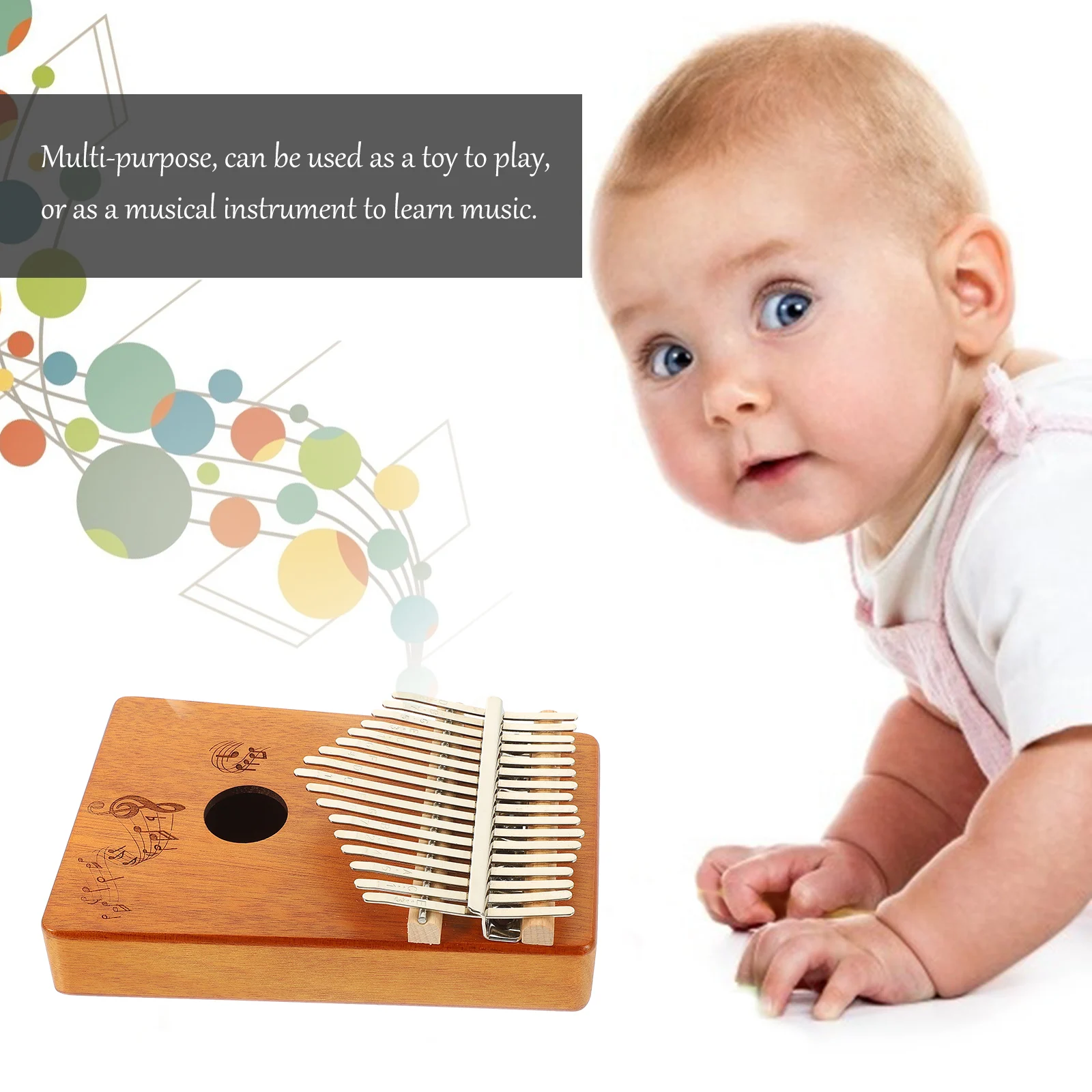 

Unique Design 17 Keys Kalimba Thumb Piano Exquisite Craftsmanship Beautiful Melody Music Instrument Finger Piano