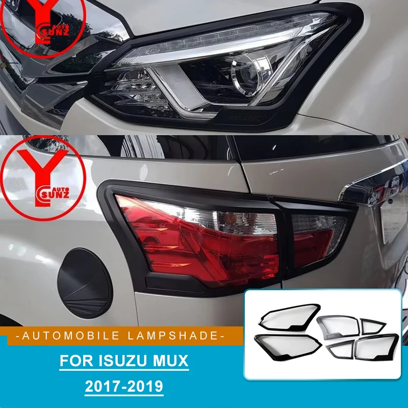 

Front Lamp Cover Tail Light Trim Molding Overlay For ISUZU MUX 2017 2018 2019 Car Styling Chromium Body Kits Decoration YCSUNZ