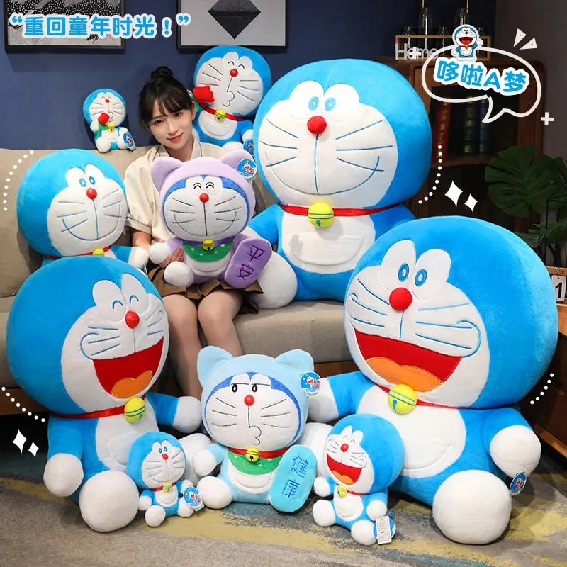 

Большой размер Doraemon, классический стиль, Lucky Confession, плюшевые игрушки Doraemon Homdecor, мягкие куклы, плюшевые игрушки с мультяшными животными, подарок для детей