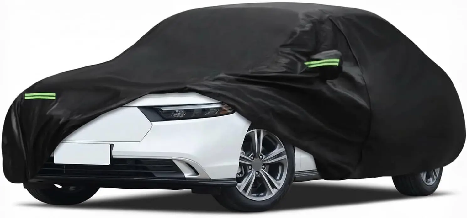 

All Weather Car Cover Waterproof for Sedan, Black, Fits 194-208 inches