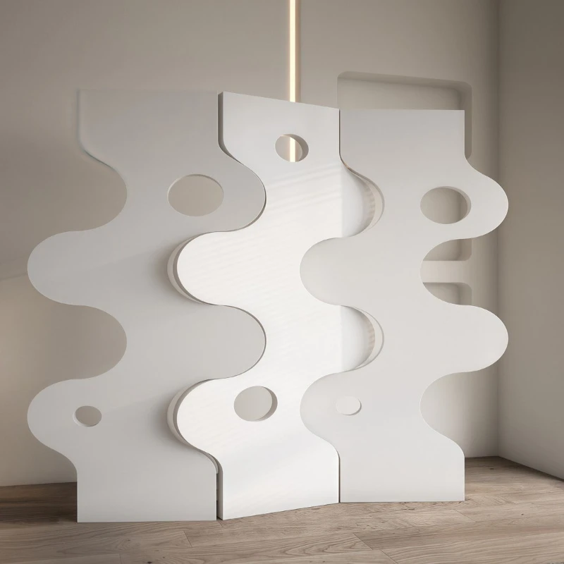 

Chinese-style screen living room folding, mobile partition, simple and fashionable entrance blocking medieval art light luxury