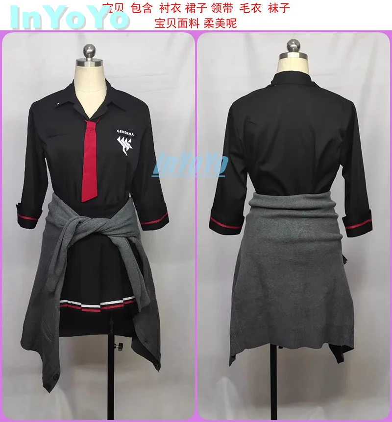 InYoYo Ichiomi Erika Cosplay Blue Archive Costume Lovely Uniform Halloween Carnival Party Outfit Game Suit Customized New