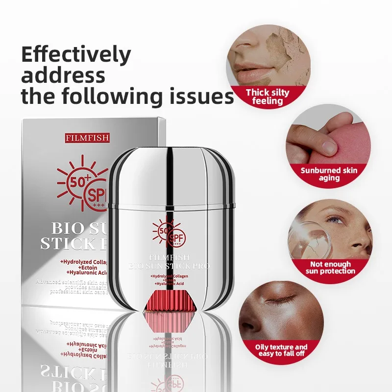 Bastone di protezione solare per il viso Crema idratante anti UV Bastone per protezione solare portatile per tutti i tipi di pelle