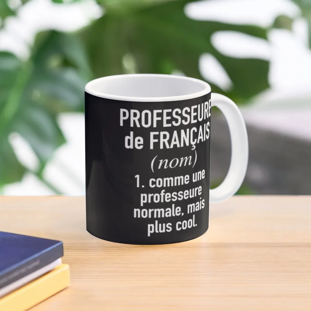 

French Teacher (Female) - in French Language Coffee Mug Thermal Mug For Coffee Aesthetic Coffee Cups Mugs For Tea