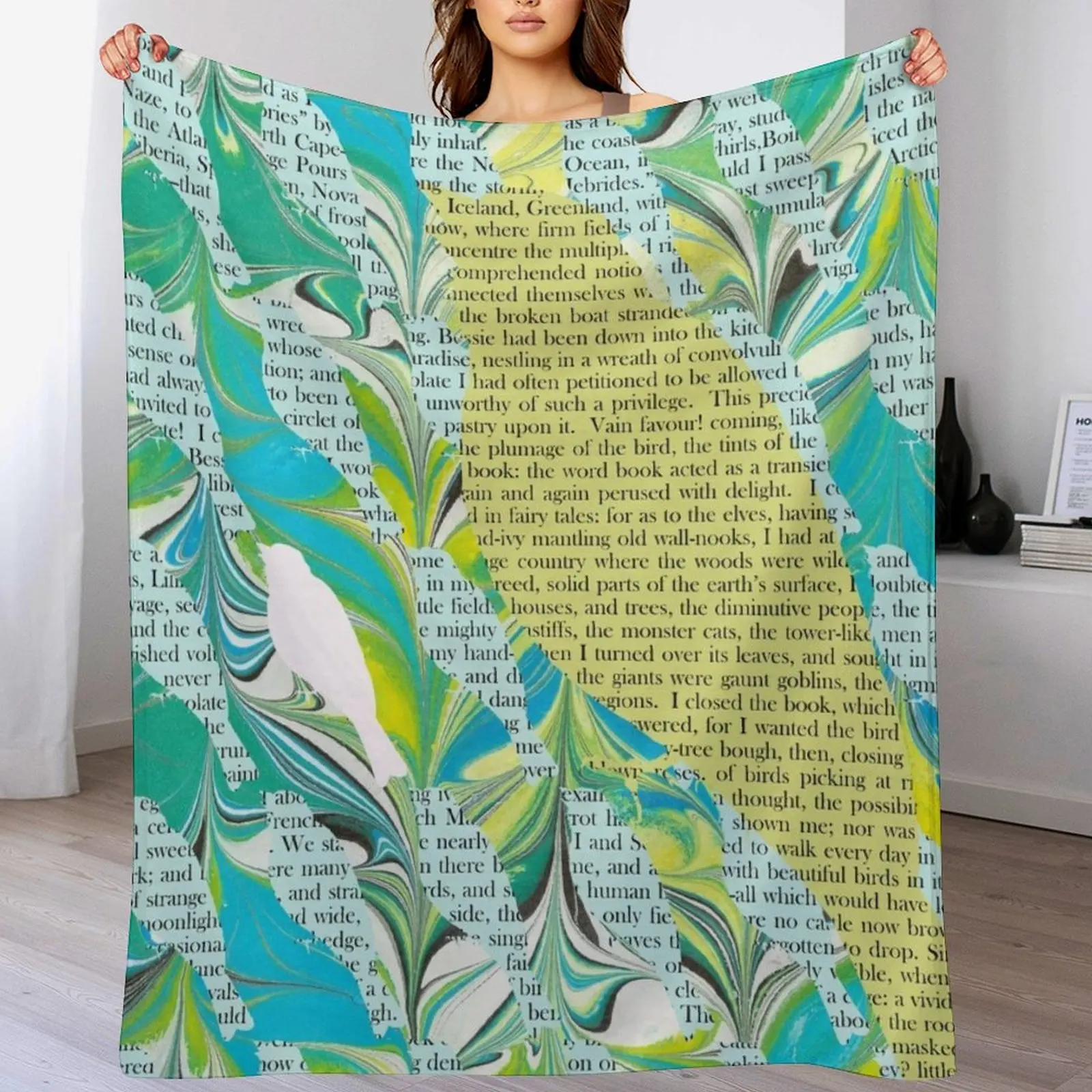 

Charlotte Bronte: Jane Eyre Birds Throw Blanket warm for winter Furrys Polar Kid'S Blankets