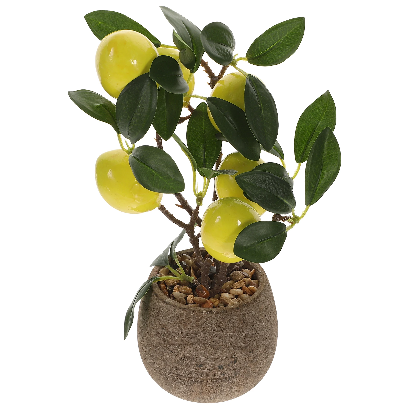 

Realistic Artificial Lemon Bonsai Tree with Foam Fruits for Home Office Decor Faux Plant AdornmentsArtificialFaux lemon tree