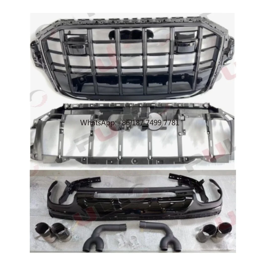 

Высококачественные автомобильные бамперы, комплект кузова автомобиля для . Обновление Q7 2021. Обновление SQ7 с выхлопной трубой в сборе переднего бампера.