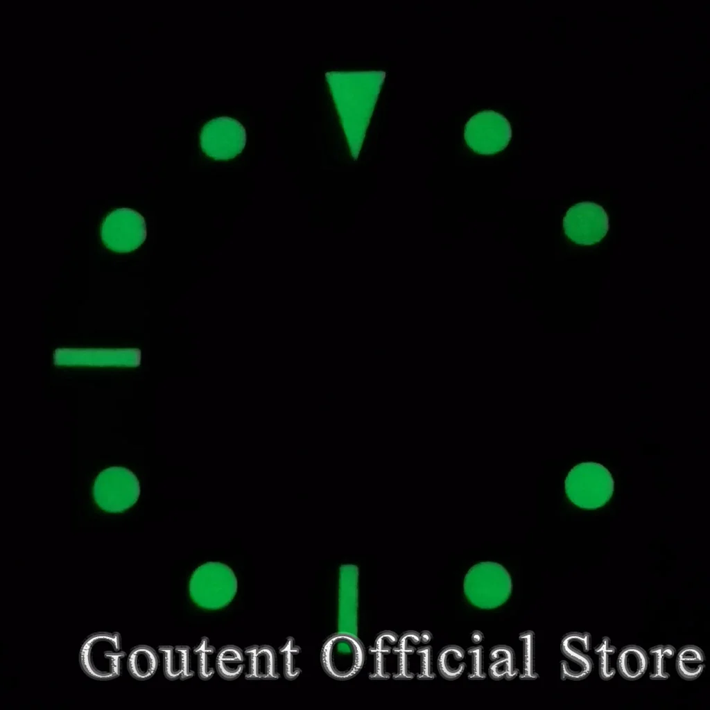 Goutent 28.5mm Sterile White Sky Blue Black Blue Green Gray Watch Dial Fit NH35 NH35A Movement Calendar Window