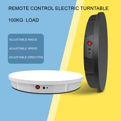 52cm Remote Control Electric Rotary Turntable with 100KG Load Capacity 360° Automatic Display Stand for Photography Video Shooti