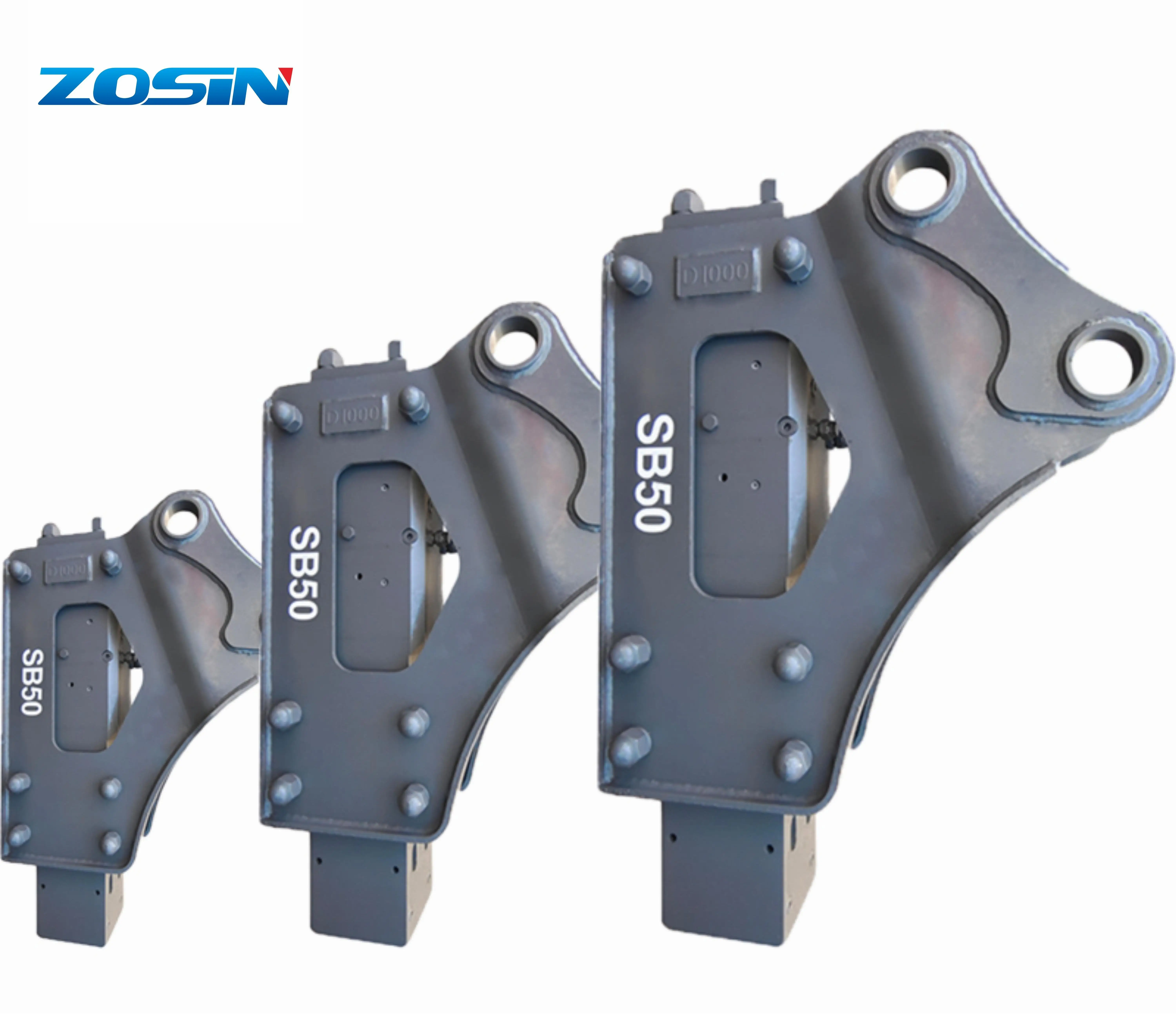 ZSB680 Side  High Efficiency Hydraulic Rock Breaker, Ultra Long Service Life Excavator Attachment For Urban Demolition Works