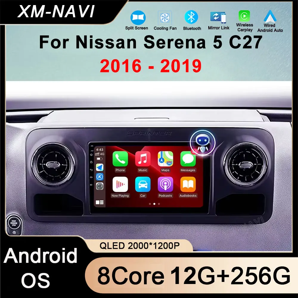 

Car Radio Android 14 Carplay Auto Navi For Mercedes Benz Sprinter Spinway W907 2018 2019 - 2021 GPS Multimedia Video Player