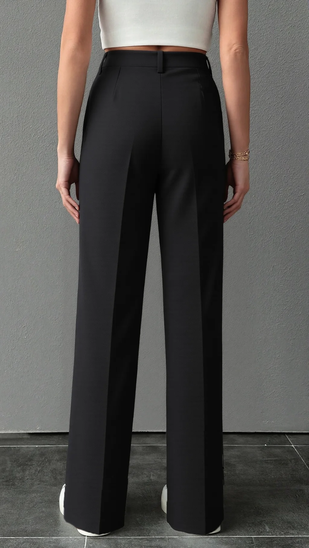 Printemps été femmes décontracté classique noir jambe droite costume pantalon trajet intelligent polyvalent pantalon nouvelle mode bureau porter